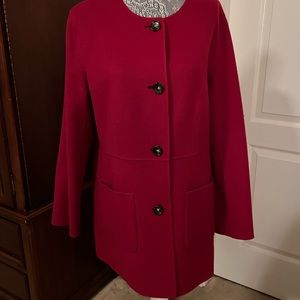 Talbots Reversible Brushed Wool Jacket/Topper